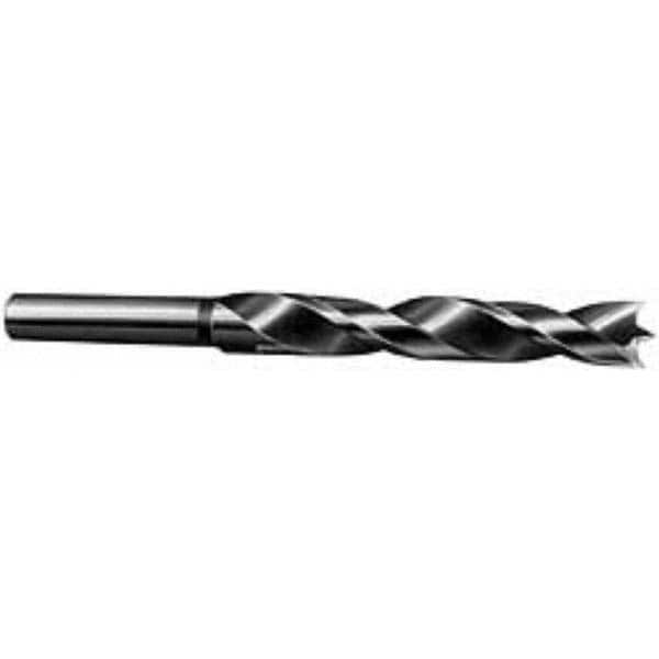 Brad-Point Drill Bits; Drill Bit Size: 0.25 in; Shank Diameter: 0.4331; Tool Material: High-Speed Steel; Coated: Coated; Coating: Bright/Uncoated