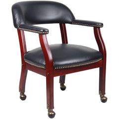 Captain's Guest Chair with Caster: 31" High, 24" Wide, 26" Deep