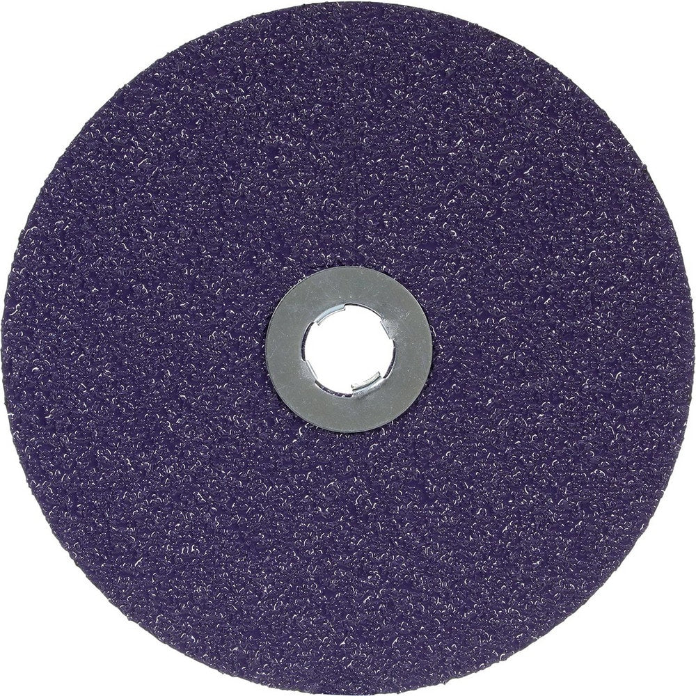 Fiber Disc:  7" Disc Dia, Quick Change GL, 36 Grit, Premium Ceramic Alumina