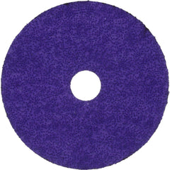 Fiber Disc:  4" Disc Dia, 5/8" Hole, Arbor Hole, 36 Grit, Premium Ceramic Alumina