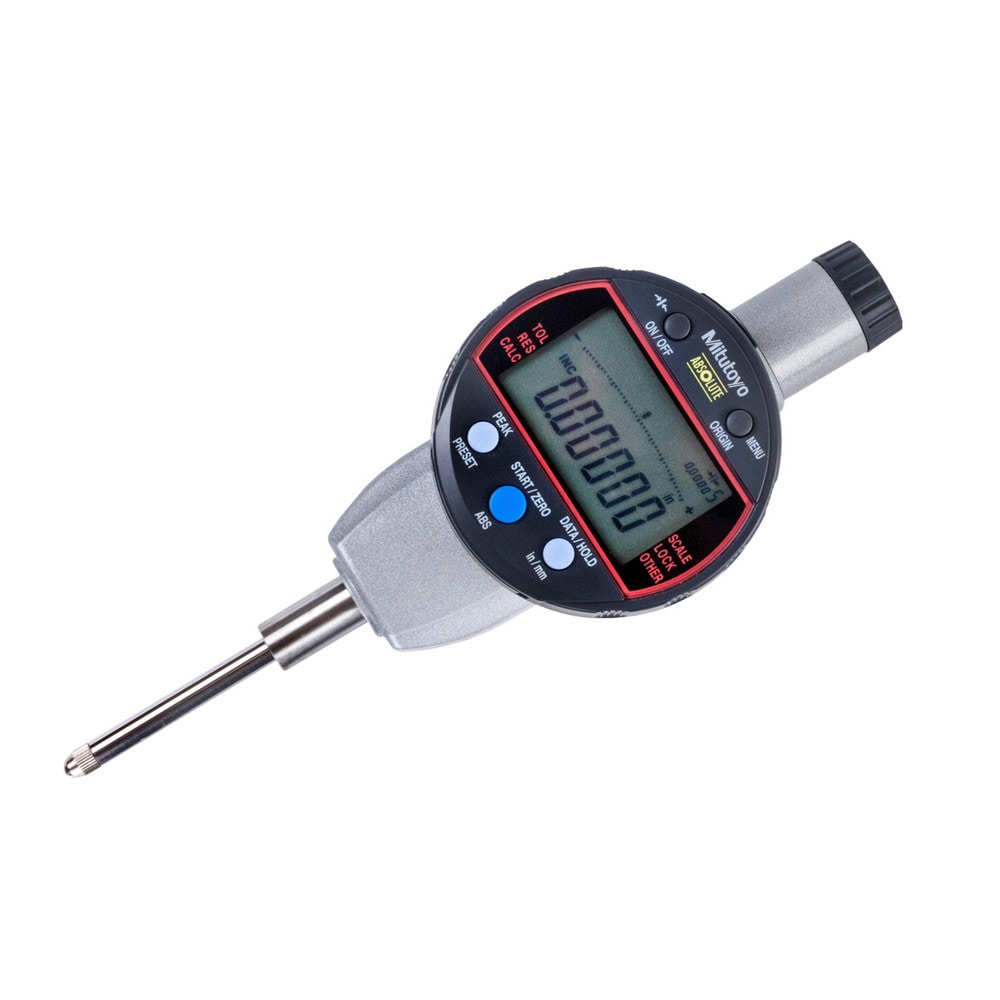 Electronic Test Indicator: 1.00 mm Max, ¬±.0001" Accuracy, Carbide Contact Point  -