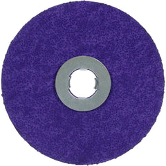 Fiber Disc:  5" Disc Dia, Quick Change GL, 36 Grit, Premium Ceramic Alumina