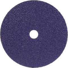 Fiber Disc:  9-1/8" Disc Dia, 7/8" Hole, Arbor Hole, 36 Grit, Premium Ceramic Alumina