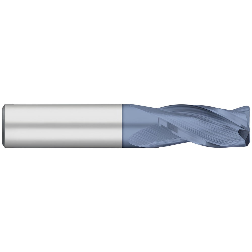 Corner Radius End Mill: 5/16" Dia, 13/16" LOC, 0.0150" Radius, 3 Flute, Solid Carbide