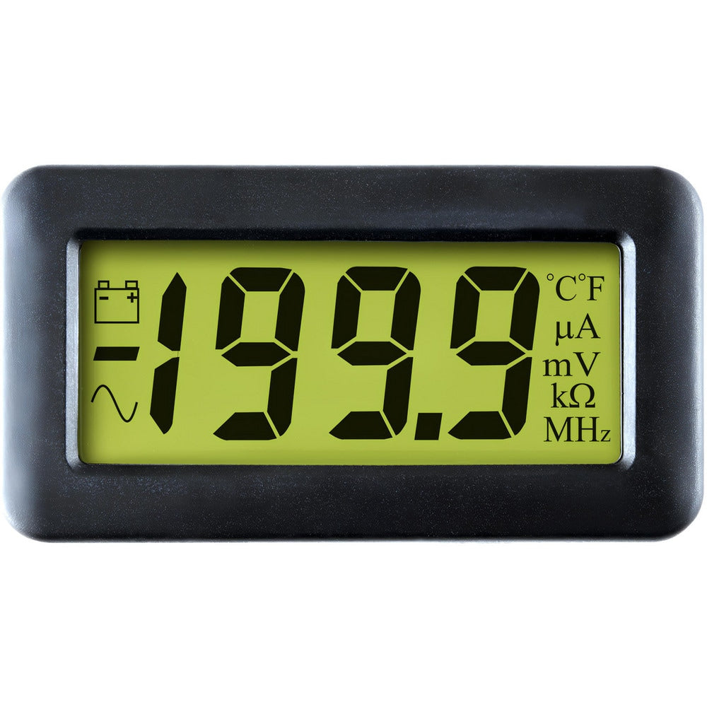 Panel Meters; Panel Meter Type: Panel Meter; Power Measurement Type: DC Voltmeter; Panel Meter Display Type: Digital LCD; Maximum Input Voltage: 15