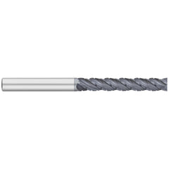 Corner Radius End Mill: 3/4" Dia, 4" LOC, 0.0600" Radius, 4 Flute, Solid Carbide