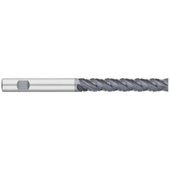 Corner Radius End Mill: 1" Dia, 4-1/4" LOC, 0.0300" Radius, 4 Flute, Solid Carbide