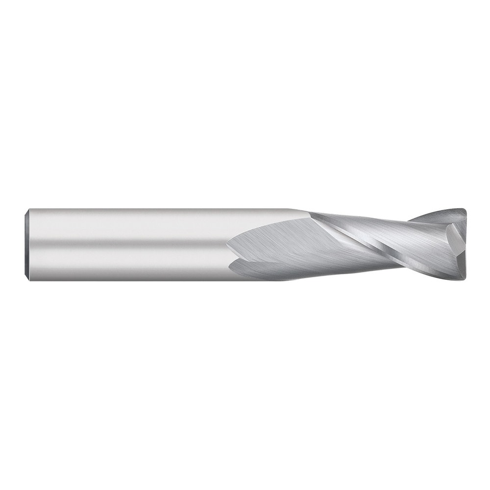 Corner Radius End Mill: 1/4" Dia, 3/4" LOC, 0.0150" Radius, 2 Flute, Solid Carbide