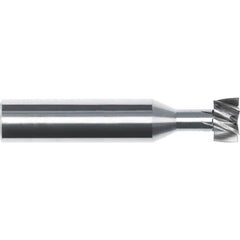 Woodruff Keyseat Cutter: 3/4" Cut Dia, 1/4" Cut Width, 3/4" Shank Dia, Straight Tooth