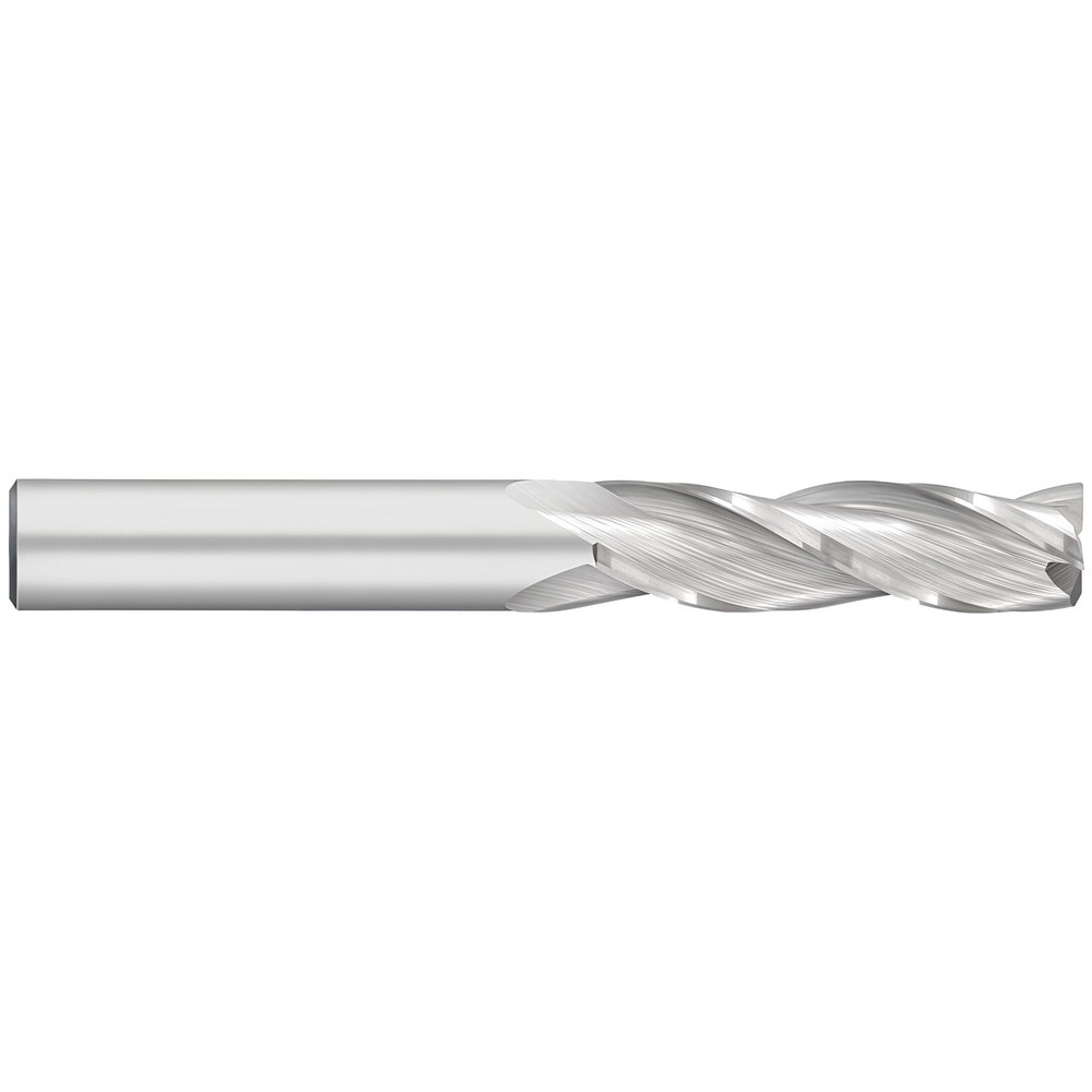 Corner Radius End Mill: 3/16" Dia, 3/4" LOC, 0.0300" Radius, 3 Flute, Solid Carbide