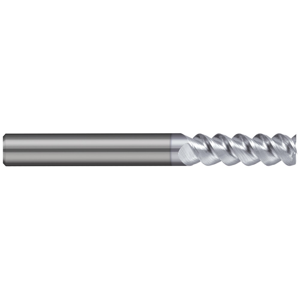 Square End Mill: 1/4" Dia, 3/4" LOC, 3 Flute, Solid Carbide