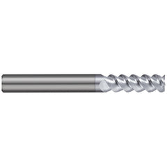 Square End Mill: 1/4" Dia, 3/4" LOC, 3 Flute, Solid Carbide