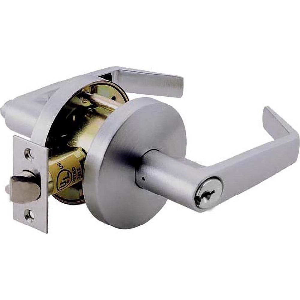 Lever Locksets; Lockset Type: Cylindrical Lock; Key Type: Schlage C; Back Set: 2-3/4; Cylinder Type: Conventional; Material: Zinc; Door Thickness: 1 3/8 - 1 3/4; Finish: Satin Chrome