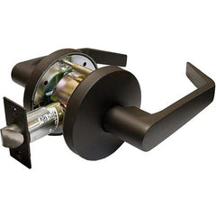 Lever Locksets; Lockset Type: Cylindrical Lock; Key Type: None; Back Set: 2-3/4; Cylinder Type: None; Material: Zinc; Door Thickness: 1 3/8 - 1 3/4; Finish: Oil-Rubbed Bronze