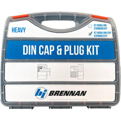 DIN CAP&PLUG HEAVY SER STL KIT