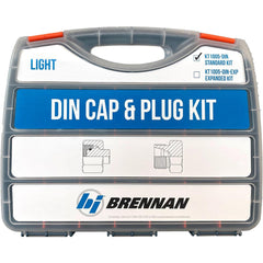 DIN CAP&PLUG LT DUTY STL KIT