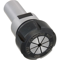 Collet Chuck: 0.4130 to 0.4130" Capacity, ER Collet, Straight Shank -