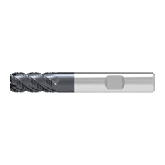 Corner Chamfer End Mill: 25.00 mm Dia, 45.00 mm LOC, 6 Flute, 0.50 mm Chamfer Width, Solid Carbide