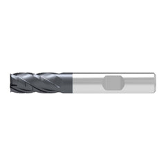 Corner Chamfer End Mill: 6.00 mm Dia, 16.00 mm LOC, 4 Flute, 0.25 mm Chamfer Width, Solid Carbide