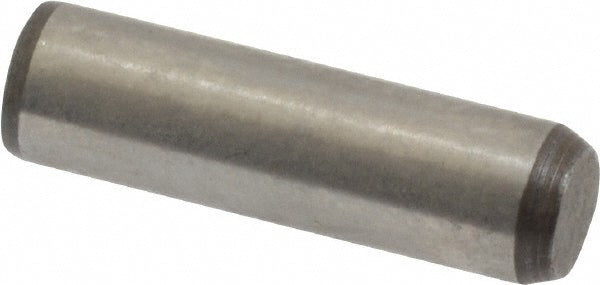 Dowel Pin: 1/4" Dia, 7/8" OAL, Stainless Steel, Grade 416, Passivated Finish