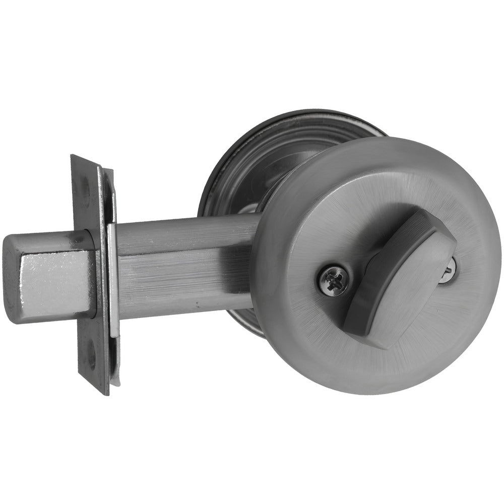 Deadbolts; Deadbolt Type: Deadbolt; Lock Type: Single Cylinder; Key Type: Keyed Different; Mount Type: Through Hole; Material: Steel; Minimum Door Thickness: 1.75 in; Maximum Door Thickness: 2.25; Finish: Oil Rubbed Dark Bronze