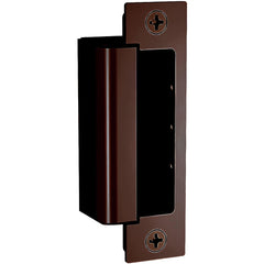 Electric Strikes; Product Type: Electric Door Strike; Type: Fail Safe/Fail Secure; Length (Inch): 4.88; Power Type: Electric; Width (Inch): 1; Strike Material: Stainless Steel; Door Frame Material: Hollow Metal & Wood; Finish/Coating: Dark Bronze; Facepla