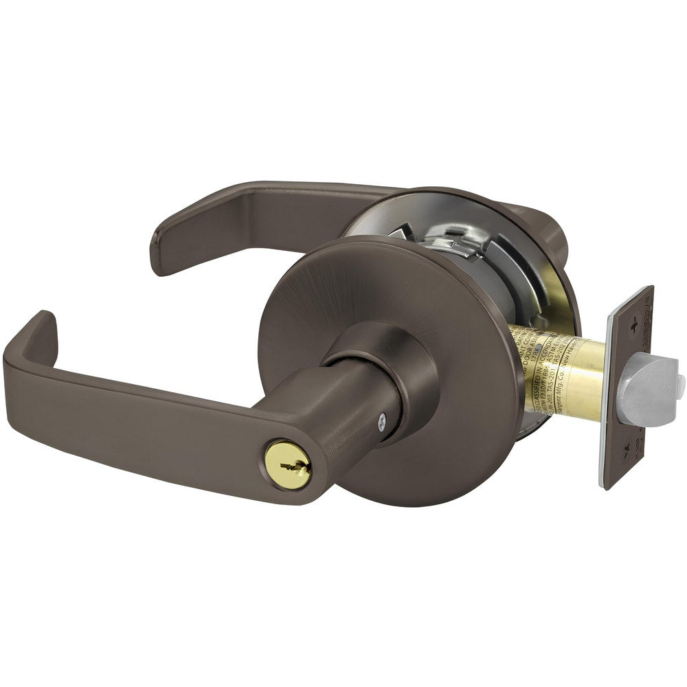 Lever Locksets; Lockset Type: Grade 1 Entrance/Office Cylindrical Lock; Key Type: Keyed Different; Back Set: 2-3/4; Cylinder Type: Conventional; Material: Brass; Door Thickness: 1-3/4 to 2; Finish: Oil-Rubbed Bronze