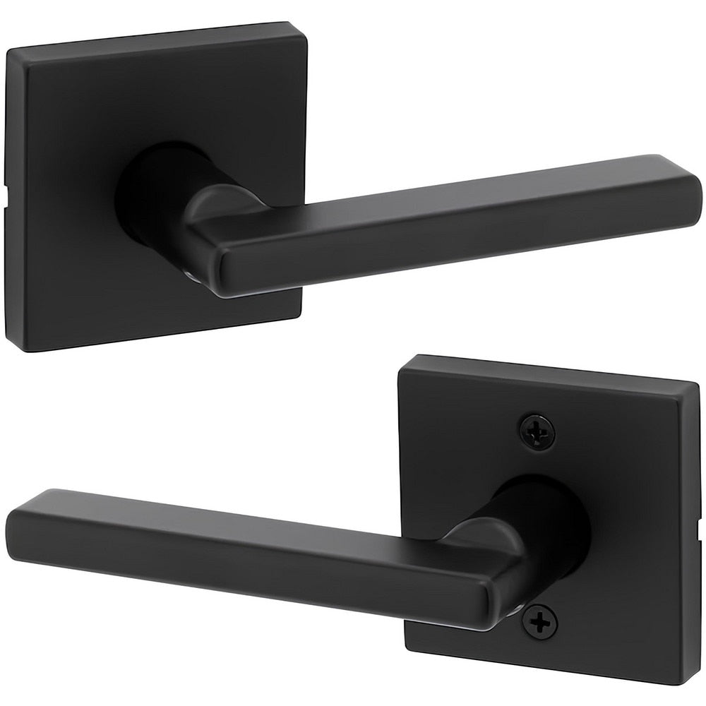 Lever Locksets; Lockset Type: Residentail Passage Cylindrical Lever; Key Type: Keyless; Back Set: 2-3/8; Cylinder Type: Keyless; Material: Zinc; Door Thickness: 1 3/8 - 1 3/4; Finish: Iron Black