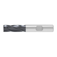 Corner Chamfer End Mill: 14.00 mm Dia, 26.00 mm LOC, 4 Flute, 0.60 mm Chamfer Width, Solid Carbide