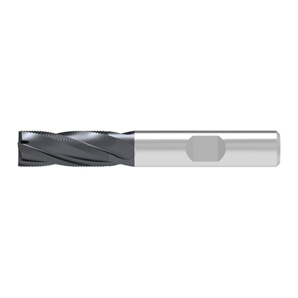 Corner Chamfer End Mill: 25.00 mm Dia, 45.00 mm LOC, 5 Flute, 0.60 mm Chamfer Width, Solid Carbide