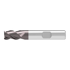 Corner Chamfer End Mill: 6.00 mm Dia, 10.00 mm LOC, 3 Flute, 0.15 mm Chamfer Width, Solid Carbide