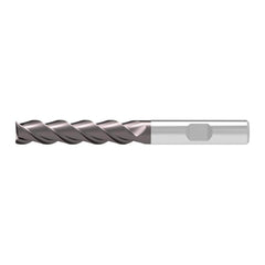 Corner Chamfer End Mill: 5.50 mm Dia, 24.00 mm LOC, 3 Flute, 0.15 mm Chamfer Width, Solid Carbide