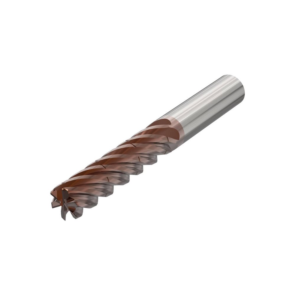 Corner Radius End Mill: 16.00 mm Dia, 65.00 mm LOC, 3.00 mm Radius, 6 Flute, Solid Carbide