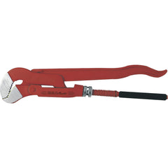 Pipe Wrenches; Wrench Type: Pipe Wrench, Swedish; Maximum Pipe Capacity (Inch): 1-1/2; Overall Length (mm): 420.0000; Material: Chromium-Vanadium Steel; Jaw Texture: Serrated