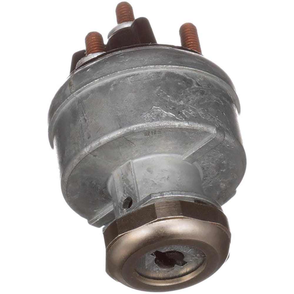 Automotive Switches; Switch Type: Ignition Switch-12v; Number Of Connections: 4; Contact Form: 10-32 Stud; Sequence: ACC-Off-On/ACC-Start; Amperage: 30; Voltage: 12; Color: Gray; Actuator Type: Key Manual