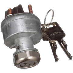 Automotive Switches; Switch Type: Ignition Switch-12v; Number Of Connections: 4; Contact Form: 10-32 Stud; Sequence: Off-On/ACC-Start; Amperage: 30; Voltage: 12; Color: Gray; Actuator Type: Key Manual