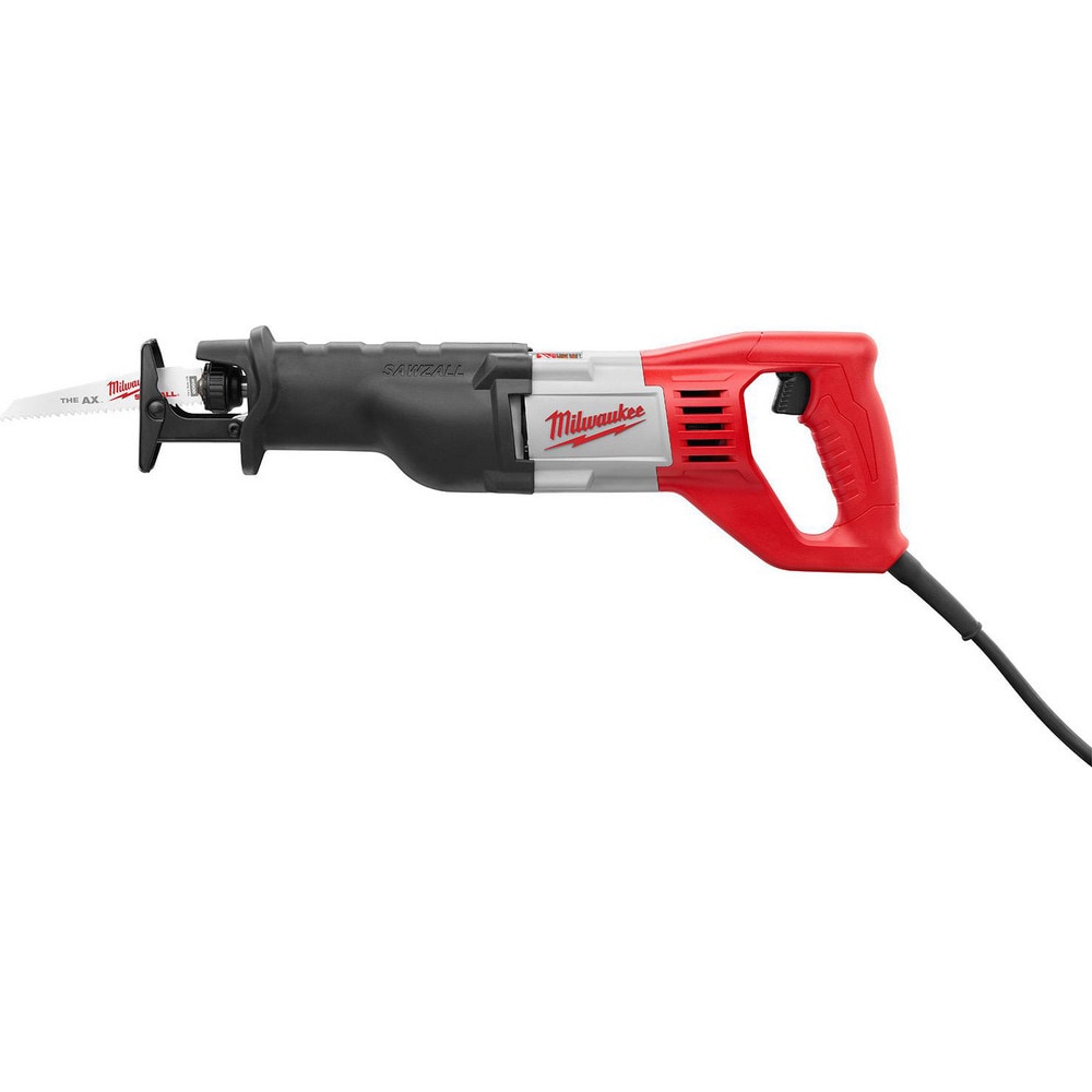 Electric Reciprocating Saws; Strokes per Minute: 0-3000; Stroke Length: 1.13 in; Maximum Stroke Length (Inch): 1-1/8; Saw Length: 19 in; Amperage: 12.0000 A; Voltage: 120.00 V ac; Cord Length: 8 ft; Includes: (1) Carrying Case, (1) SAWZALL Reciprocating S