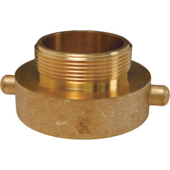 Hydrant Adapters; Thread Size: 1-1/2 FNST x 3/4 MNPT; Thread Standard: NPT, NST; Material: Brass; Connection Type: Threaded; Shape: Straight; Epa Watersense Certified: No