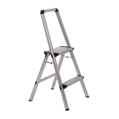 Step Stools; Stool Type: Folding Step; Base Type: Ultra-Light Aluminum Step Stool; Extra wide top step and safety bar for stability; Non-Skid Rubber Feet; Ultralight and folds thin for portability and easy storage; Load Capacity (Lb. - 3 Decimals): 225.00