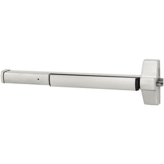 Push Bars; Material: Metal; Locking Type: Exit Device Only; Maximum Door Width: 3 ft; Finish/Coating: Satin Stainless Steel; Minimum Door Width: 2.5 ft