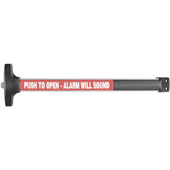 Push Bars; Material: Metal; Locking Type: Exit Device Only; Maximum Door Width: 4 ft; Finish/Coating: Satin Aluminum, Clear Anodized; Minimum Door Width: 4 ft