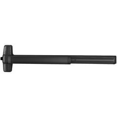 Push Bars; Material: Metal; Locking Type: Exit Device Only; Maximum Door Width: 3 ft; Finish/Coating: Black Anodized Aluminum; Minimum Door Width: 2.33 ft