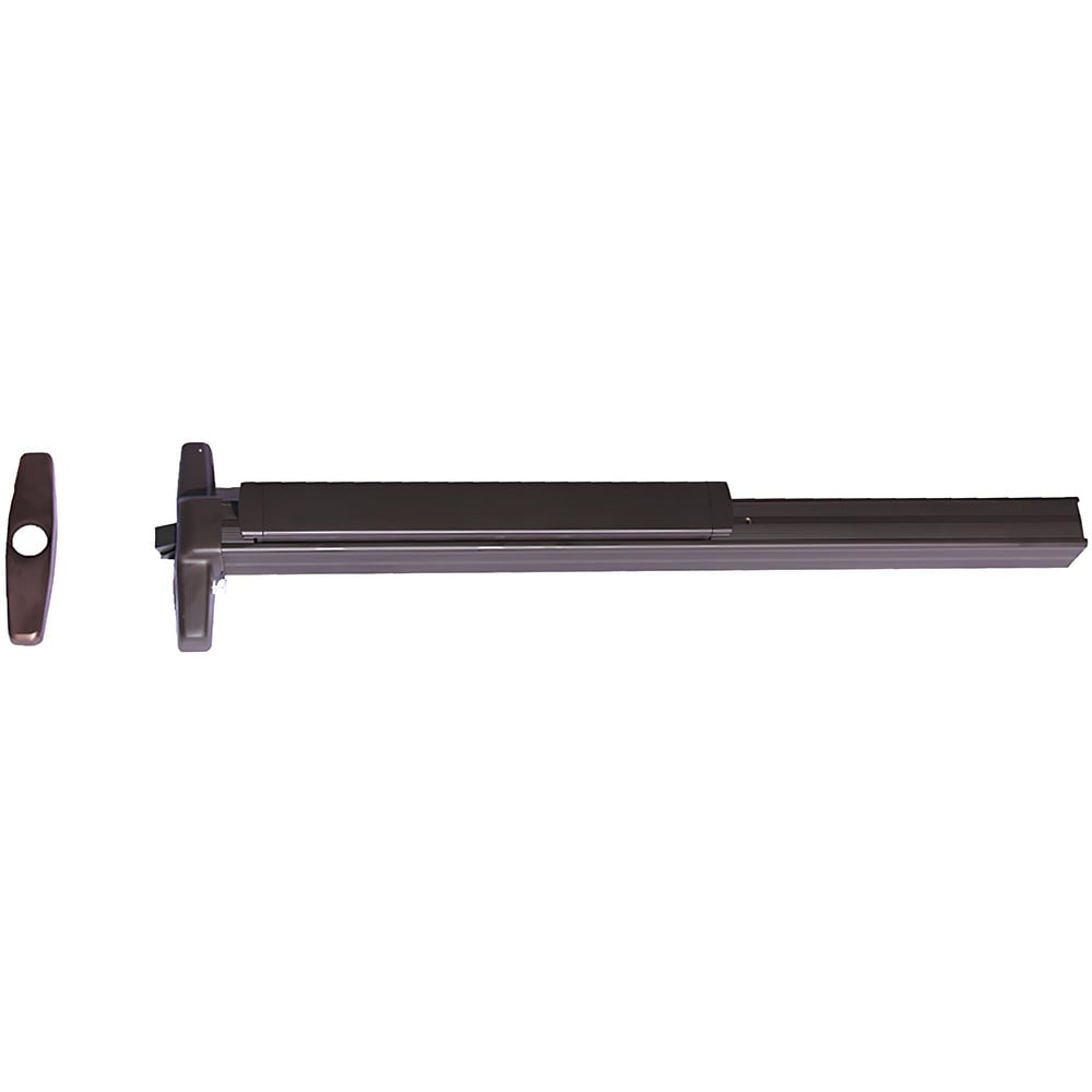 Push Bars; Material: Metal; Locking Type: Exit Device Only; Maximum Door Width: 3 ft; Finish/Coating: Anodized, Aluminum, Dark Bronze; Minimum Door Width: 2.33 ft