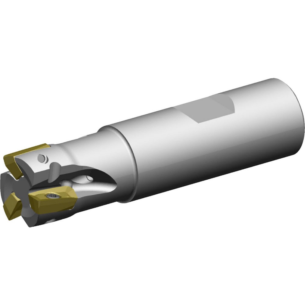 Indexable Square-Shoulder End Mill: VSM11D032Z04B32XD11, 32 mm Cut Dia, 39 mm Max Depth of Cut, 32 mm Dia Weldon Flat Shank