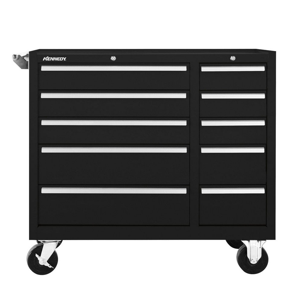 Steel Tool Roller Cabinet: 39" Wide, 29-1/8" High, 18" Deep, 10 Drawer