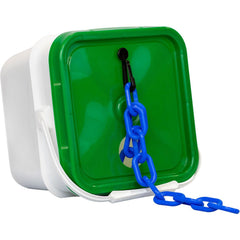 Barrier Rope & Chain; Type: Safety Chain; Snap End Material: Polyethylene, Plastic; Hook Fitting Material: Plastic; Color: Blue; Link Type: Straight Link; Rope/ Chain Material: Polyethylene, Plastic