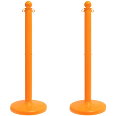 Barrier Posts; Post Type: Standard Post; Post Material: Polyethylene, Plastic; Base Material: Plastic; Surface Style: Solid Color