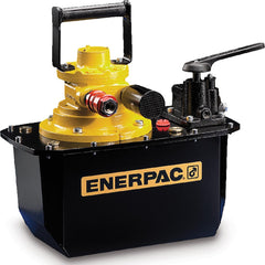 Power Hydraulic Pumps & Jacks; Type: Air Hydraulic Pump; 1st Stage Pressure Rating: 10000; 2nd Stage Pressure Rating: 10000; Pressure Rating (psi): 10000; Oil Capacity: 1.75 gal; Actuation: Single Acting; Cylinder Operating Function: Retract, Advance