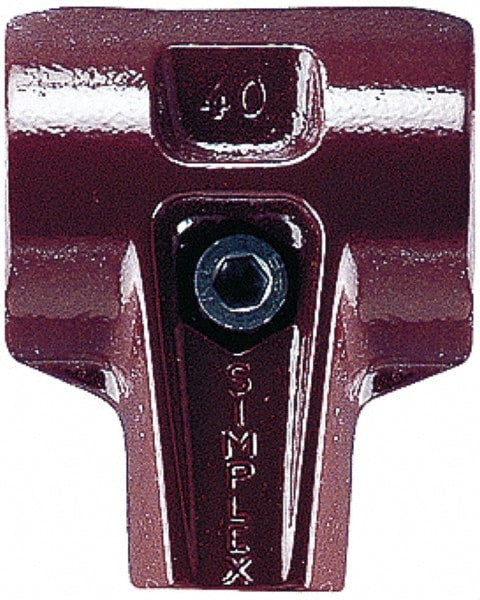 1-3/16" Face Diam, Burgundy Hammer Head Housing