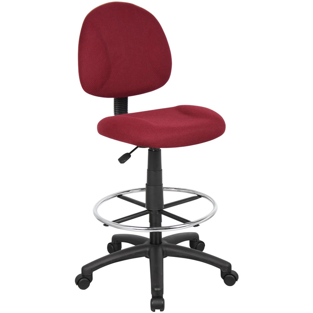 Adjustable Drafting Chair with Foot Ring: 25-1/2 to 30-1/2" Seat Height, 17 x 18-1/2" Seat